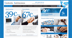 Desktop Screenshot of gestoriautonomos.com